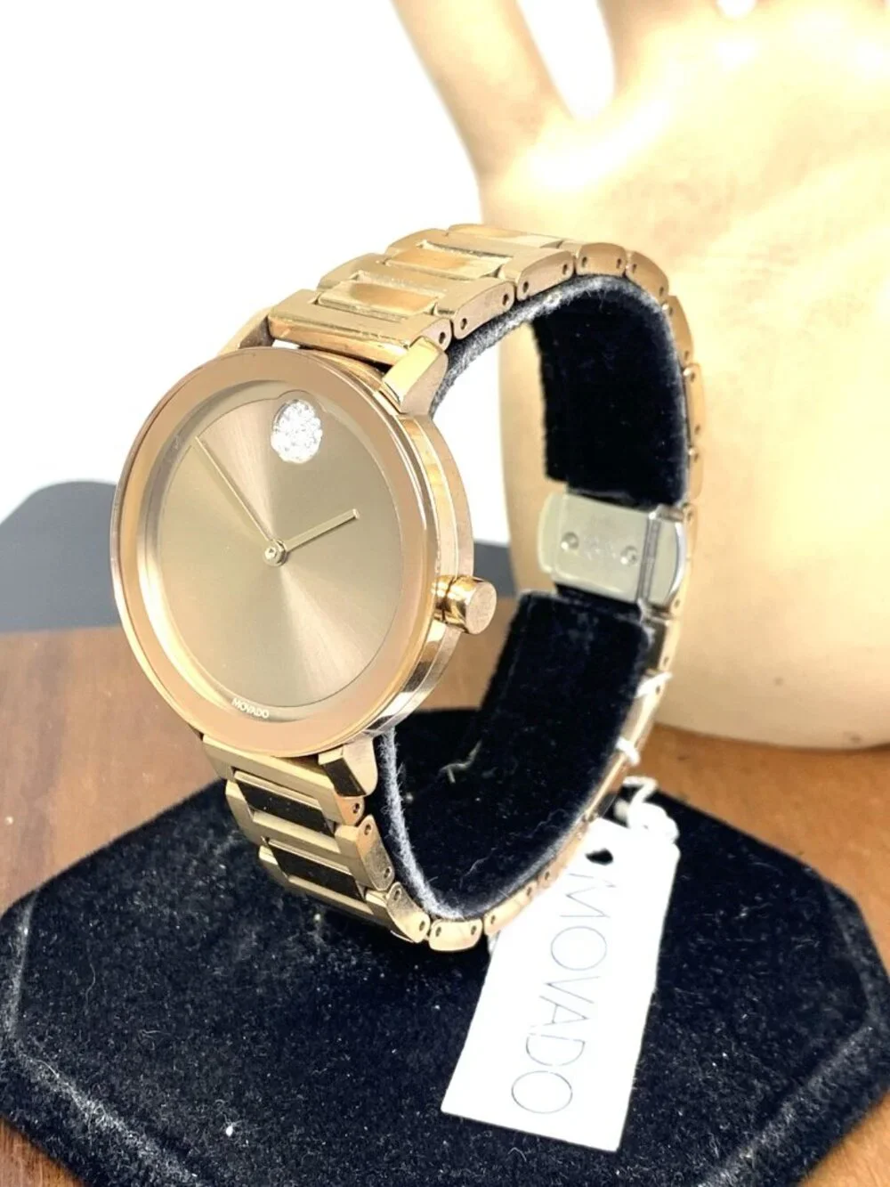 Movado Women's Watch 3601107 Bold Swiss Quartz Rose Gold Stainless Steel 34mm